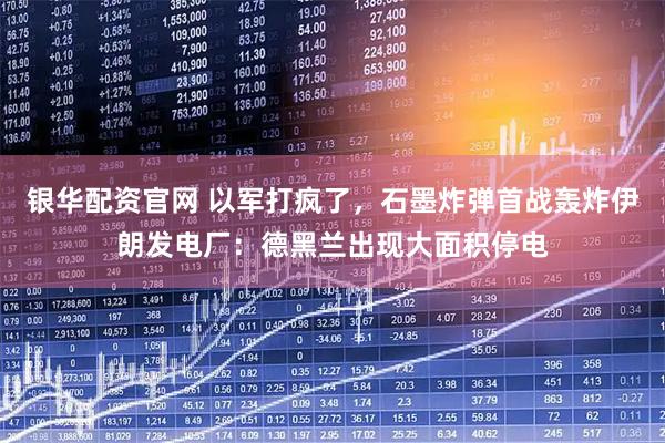 银华配资官网 以军打疯了,石墨炸弹首战轰炸伊朗发电厂:德黑兰出现大面积停电